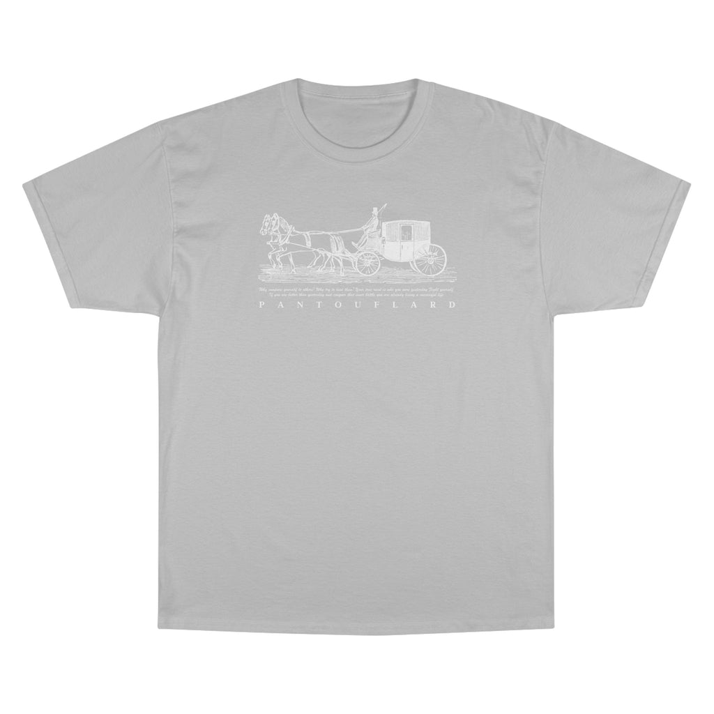 Unisex Charcoal Champion Vintage Carriage 100% Cotton T-Shirt