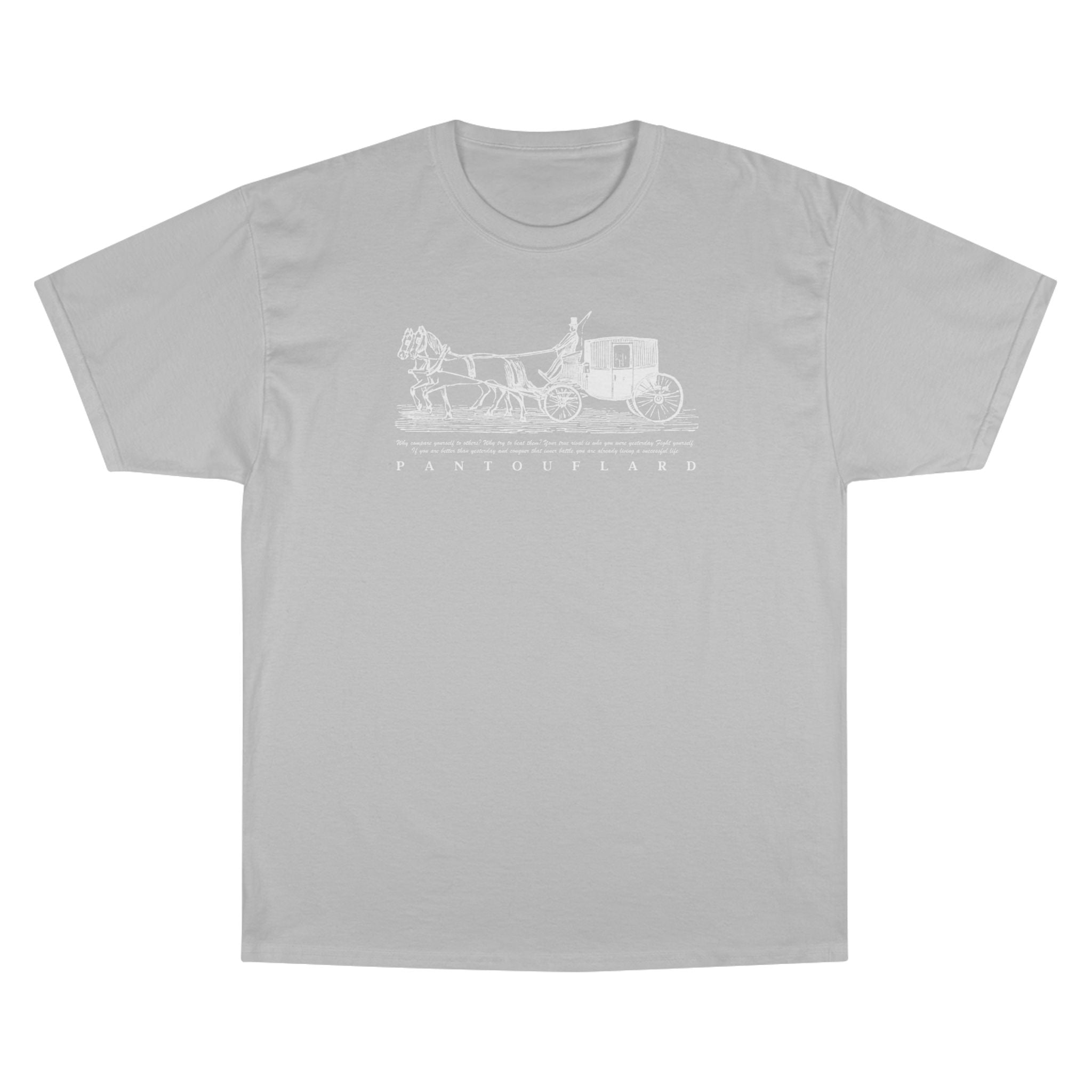 Unisex Charcoal Champion Vintage Carriage 100% Cotton T-Shirt