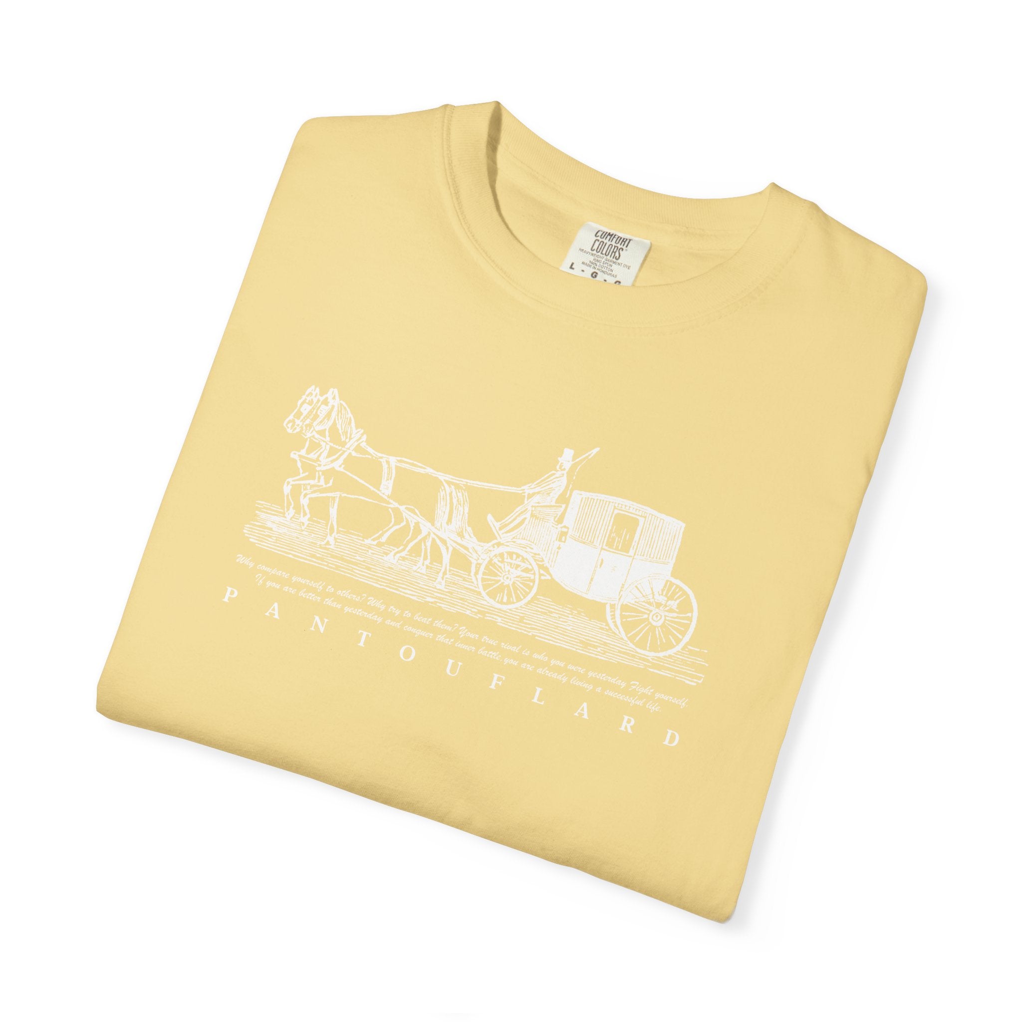 Unisex Burnt Orange Hanes Vintage Carriage Graphic 100% Cotton T-Shirt