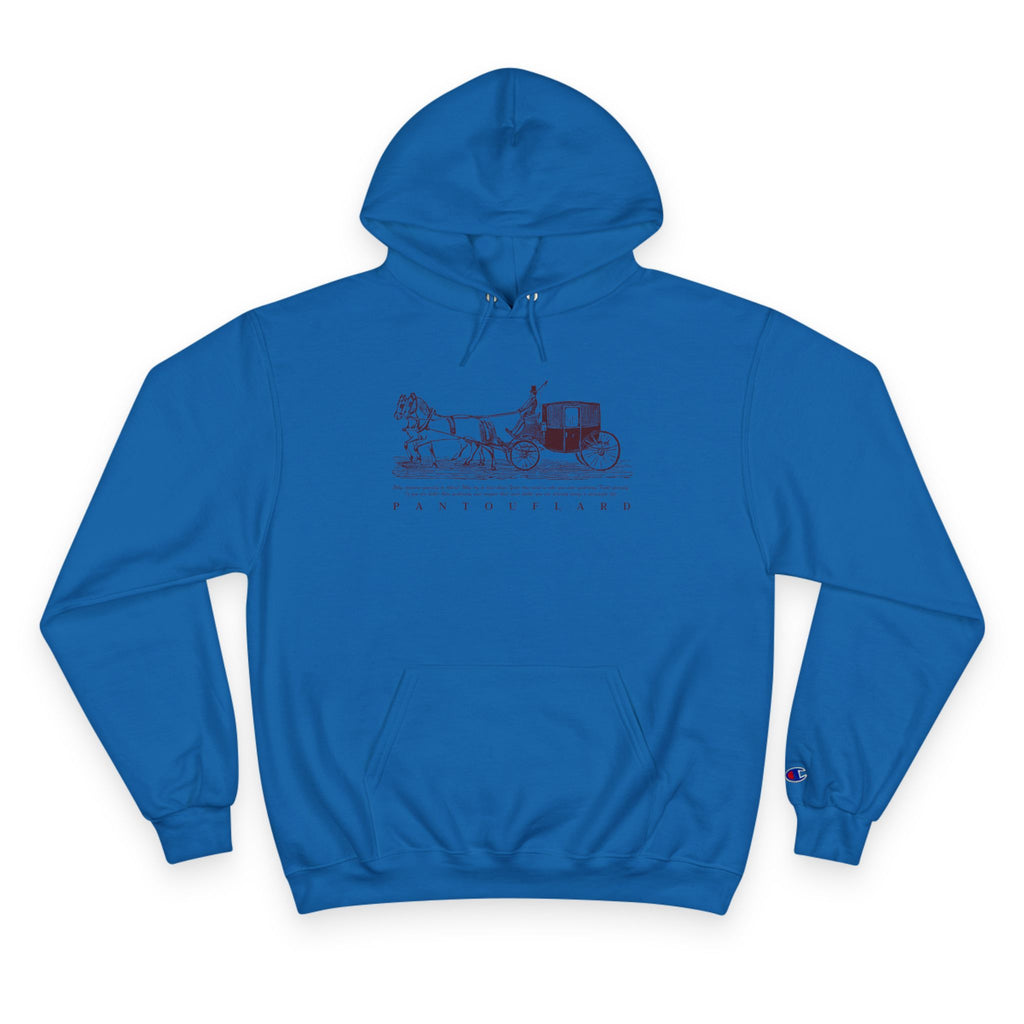 Old Money Equestrian Heritage Hoodie - The Timeless Carriage I (Champion Authentic Eco-Fleece)