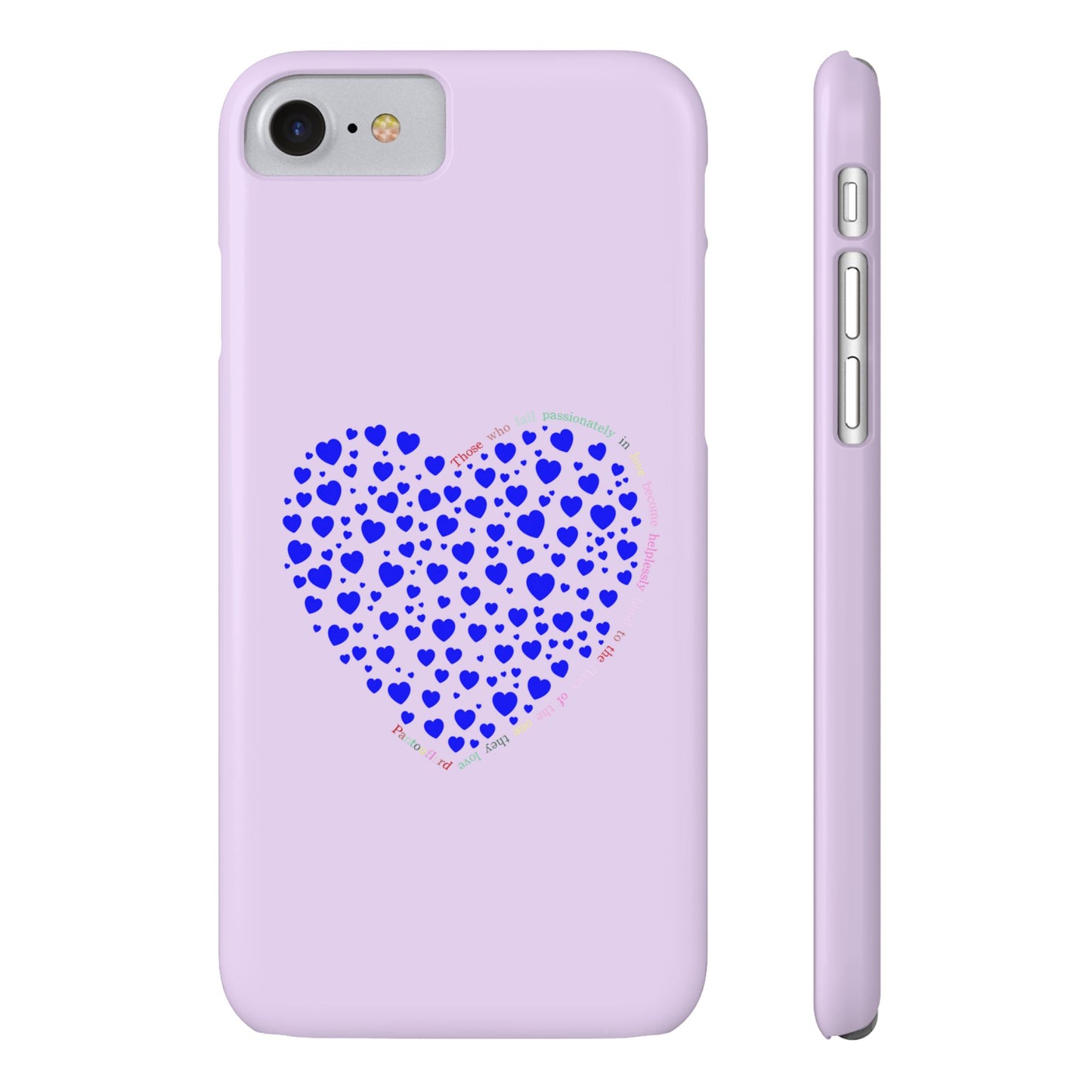 Funda delgada para iPhone Blue Heart