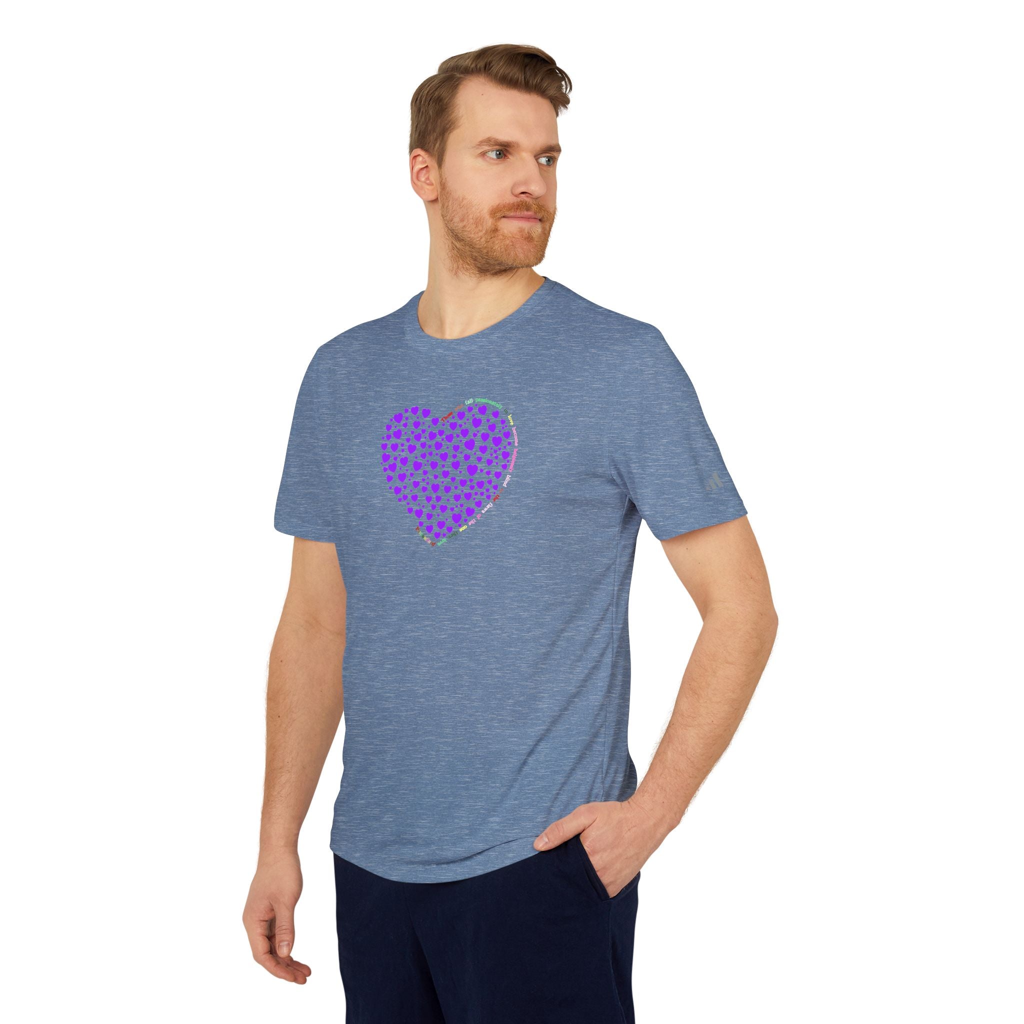 Adidas® 男女通用紫心勋章运动T恤