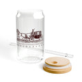 Clear Pantouflard Vintage Carriage Motivational Tempered Glass Sipper