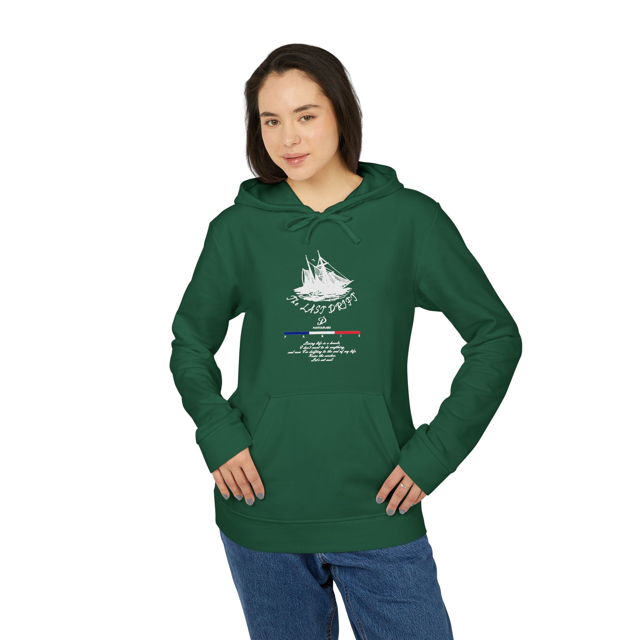 Old Money Yacht Club Hoodie - The Last Drift II (Authentic Adidas Sporty Rich Fleece)