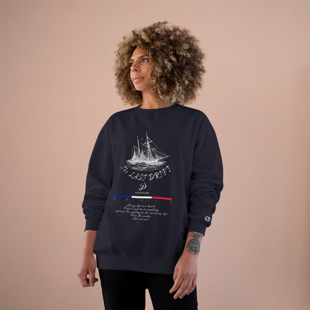 Old Money Nautical Champion Crewneck - The Last Drift II (Paris Streetwear Aesthetic)