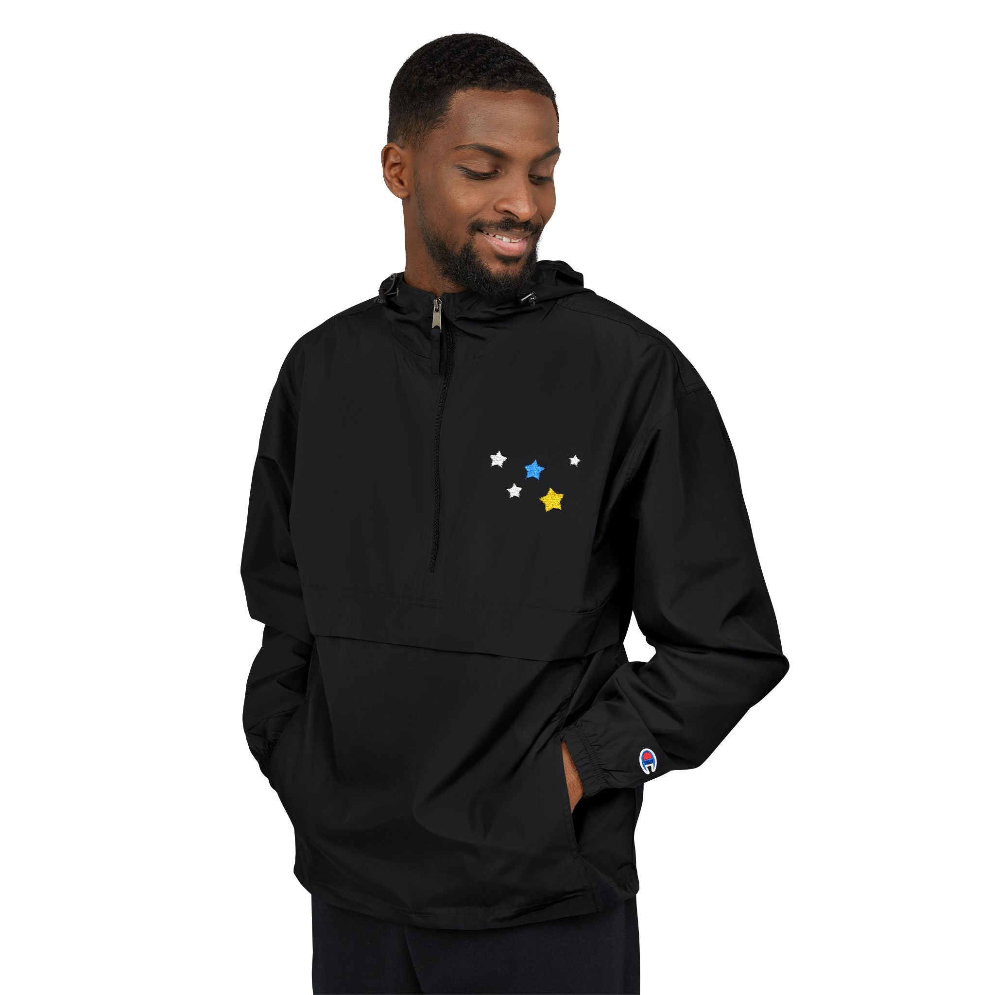 Champion Men's & Women's Cassiopeia Constellation Embroidered Anorak - W-Shape Packable Jacket