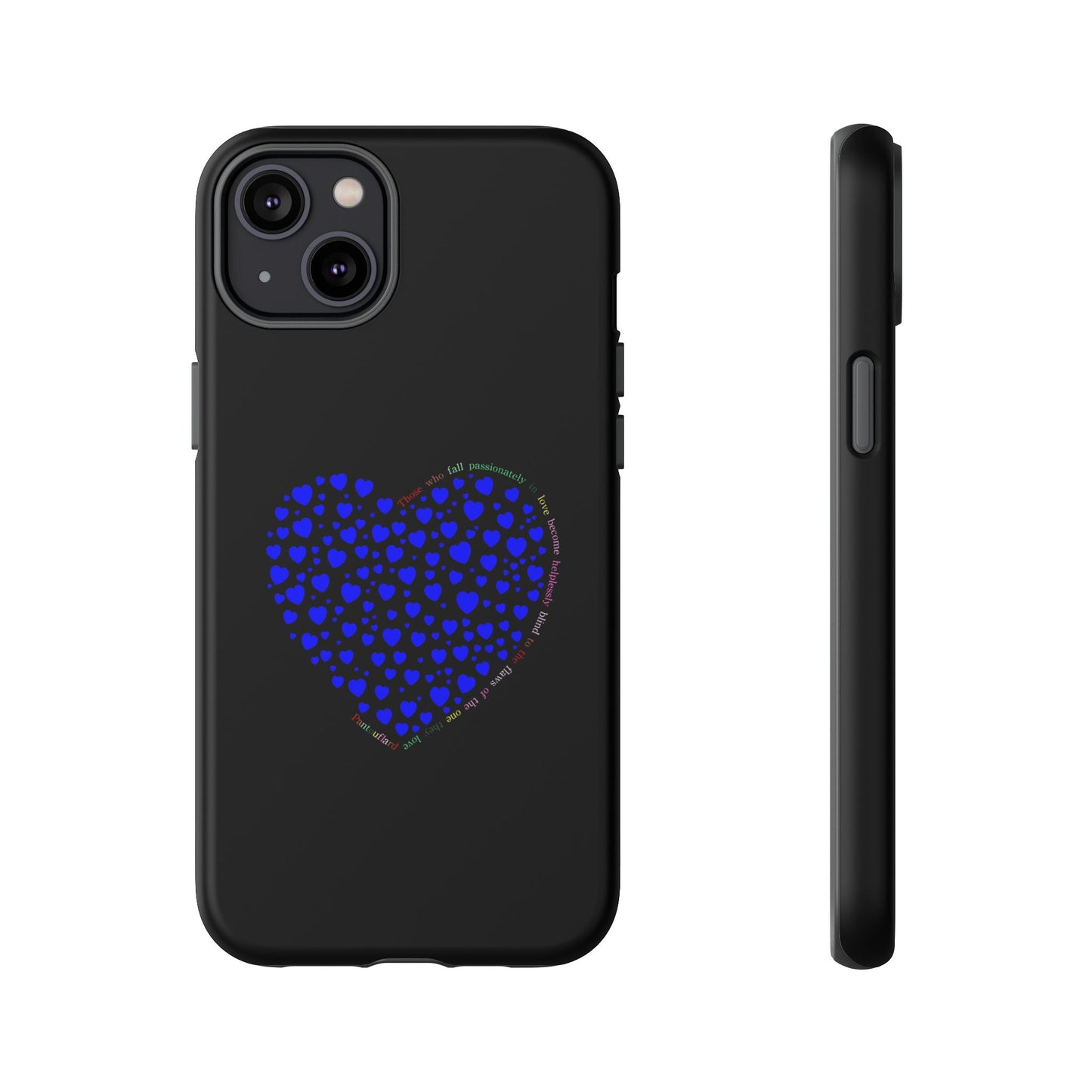 Fundas de corazón azul para teléfonos iPhone, Galaxy, Google Pixel (54 tipos)