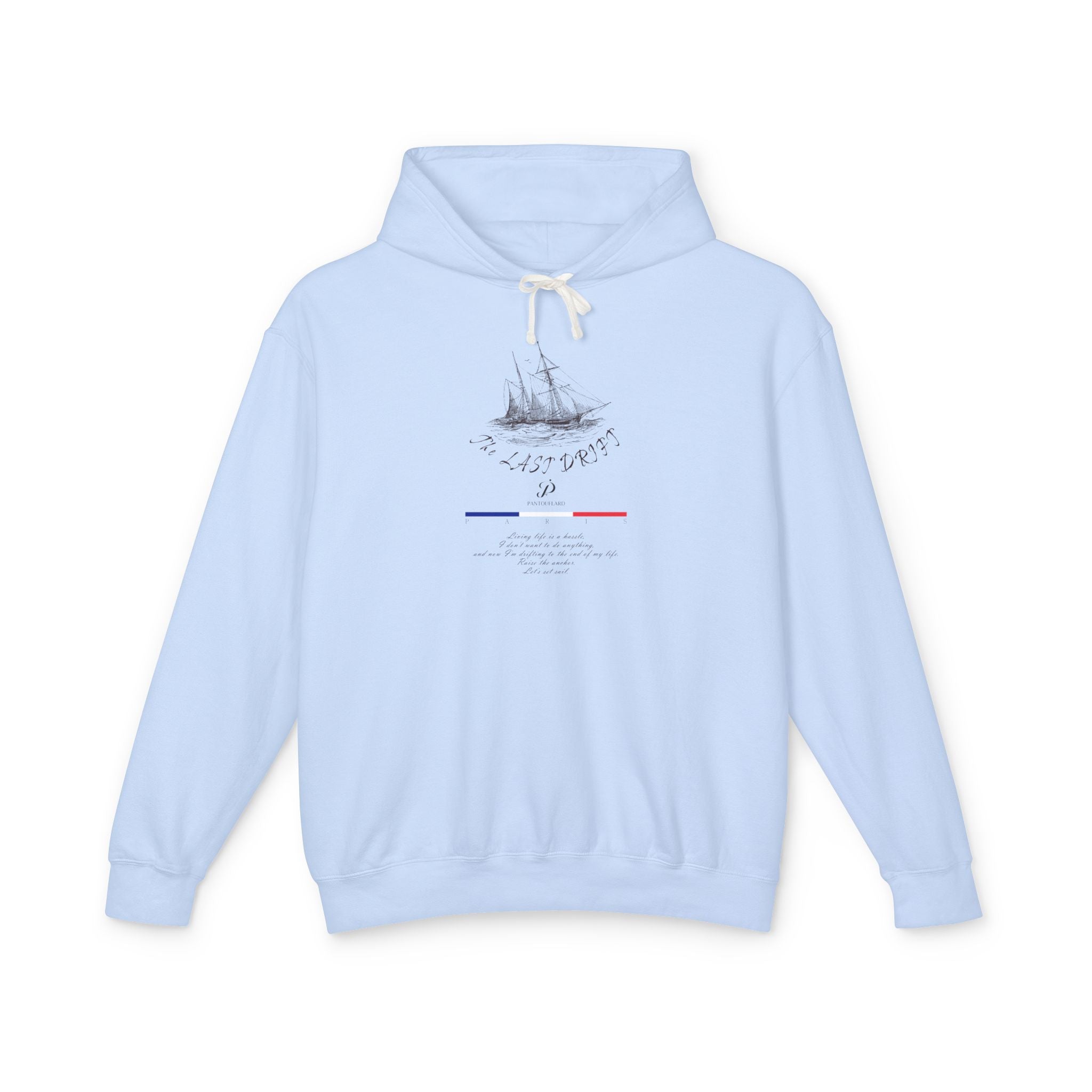 Old Money Nautical Heritage Hoodie - The Last Drift I (Lightweight 100% Cotton Coastal Pullover)