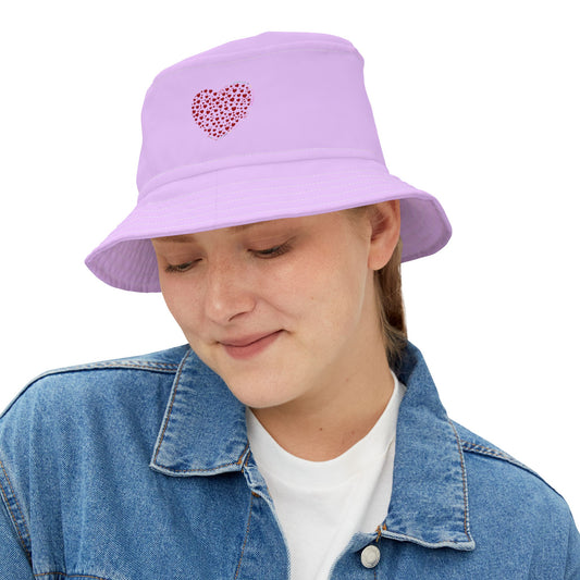 Red Heart Design Bucket Hat