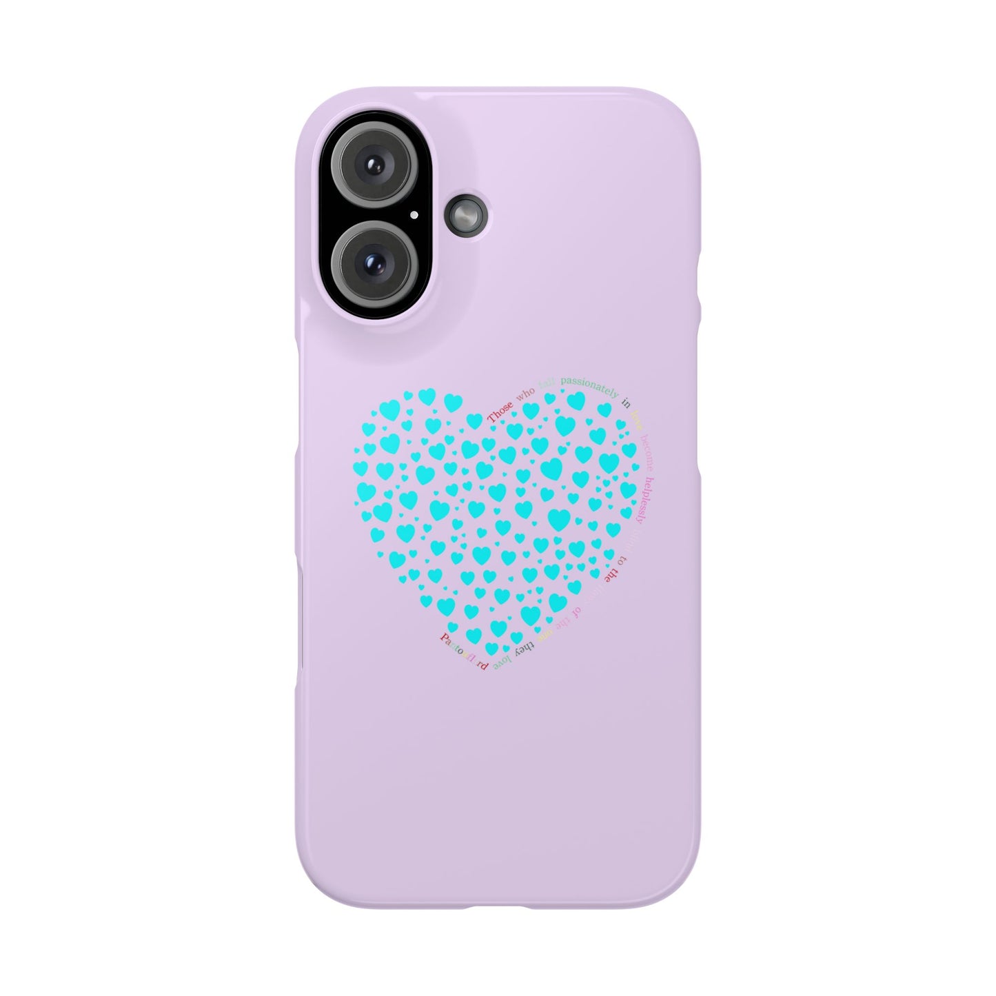 Funda delgada Mint Heart para iPhone