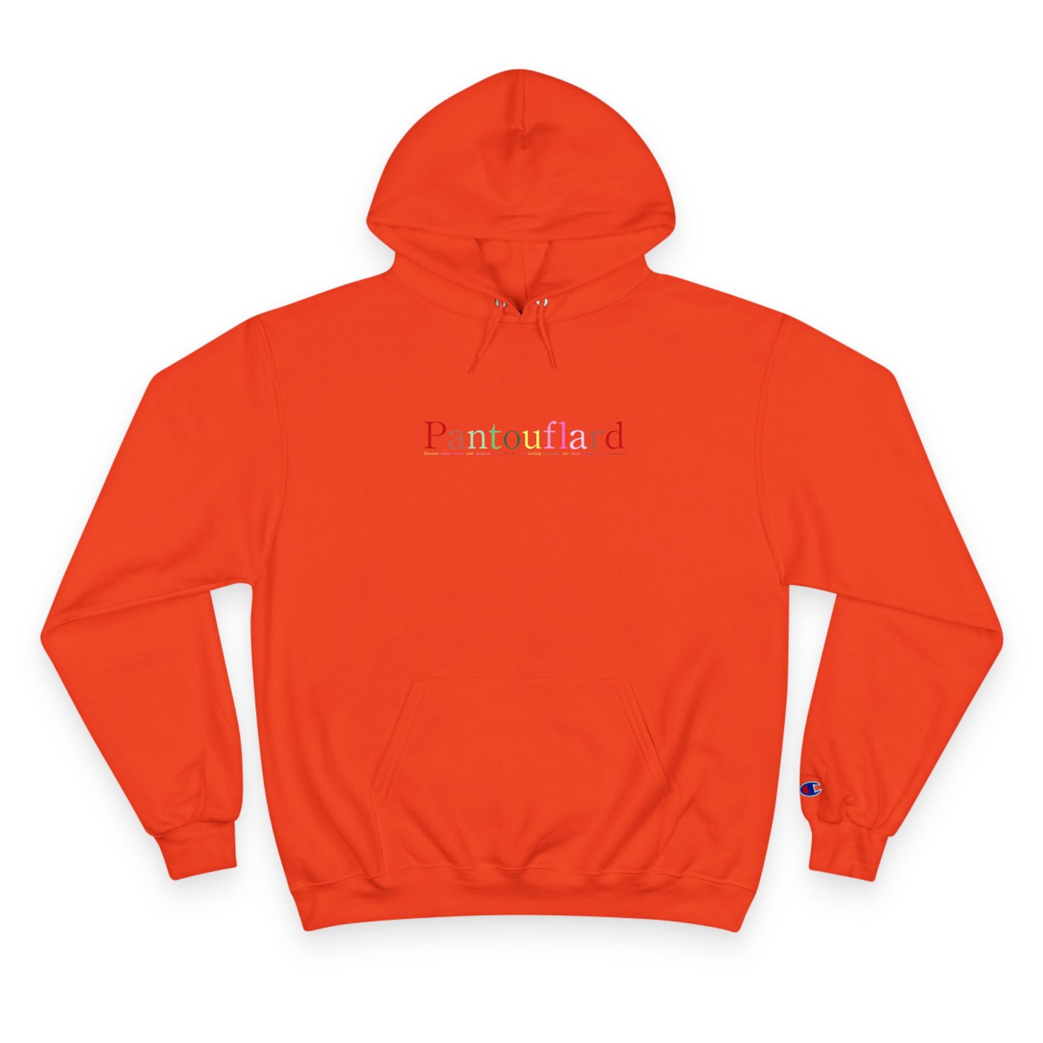 Old Money Aesthetic Champion Hoodie - Pantouflard Pastel Logo (Premium Powerblend Fleece)