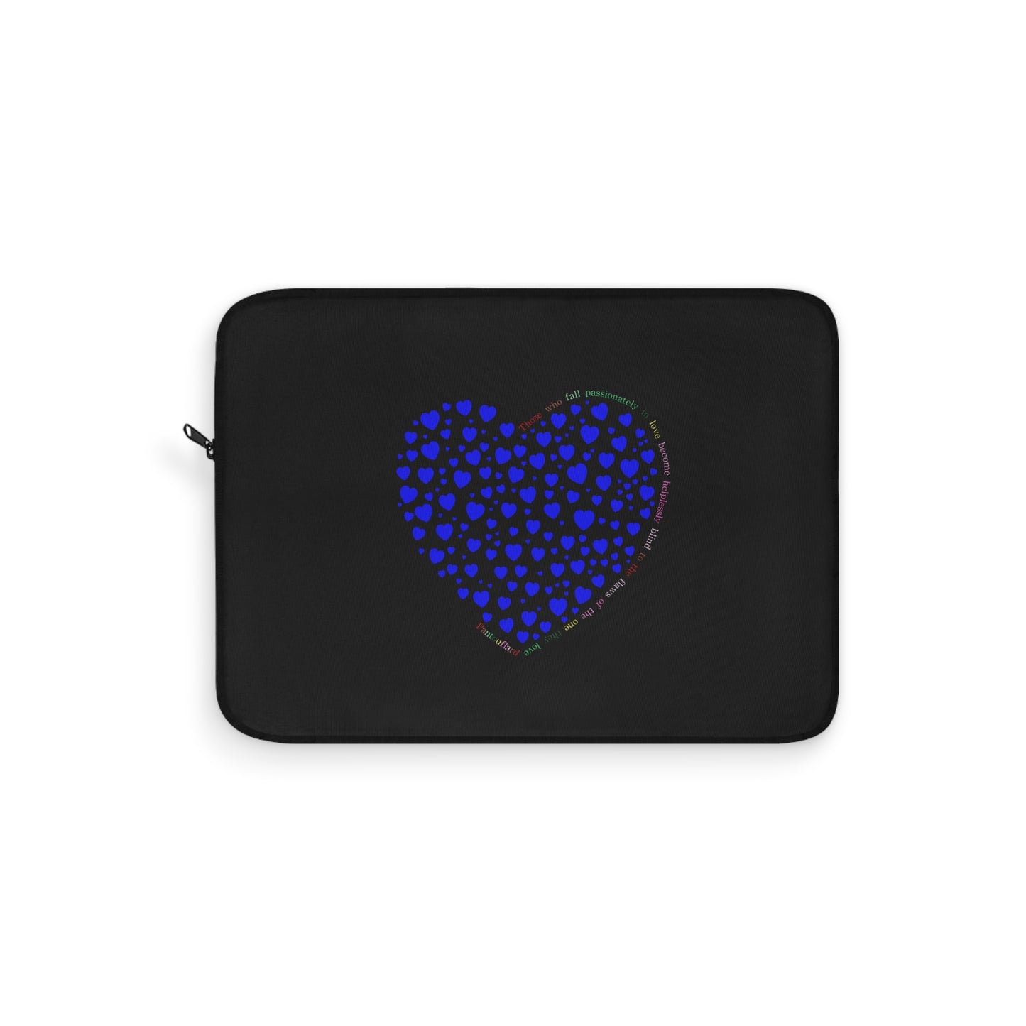 Blue Heart Design Laptop Protector