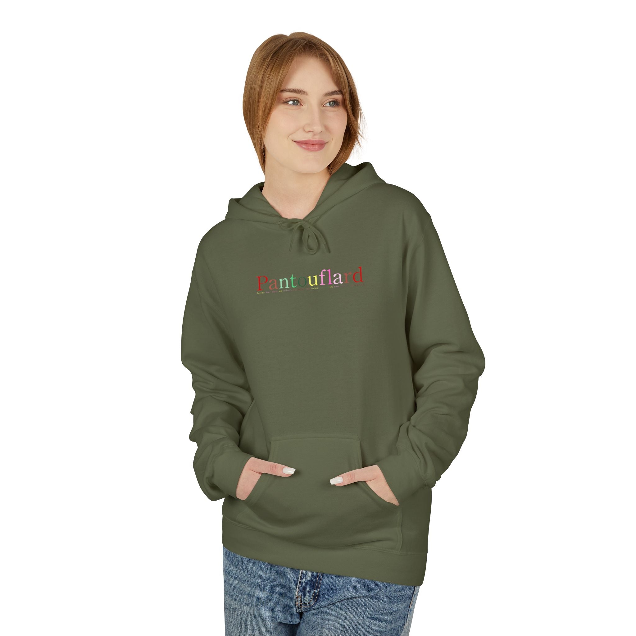 Old Money Aesthetic Premium Hoodie - Pantouflard Logo (Gildan Hammer Heavyweight Fleece)