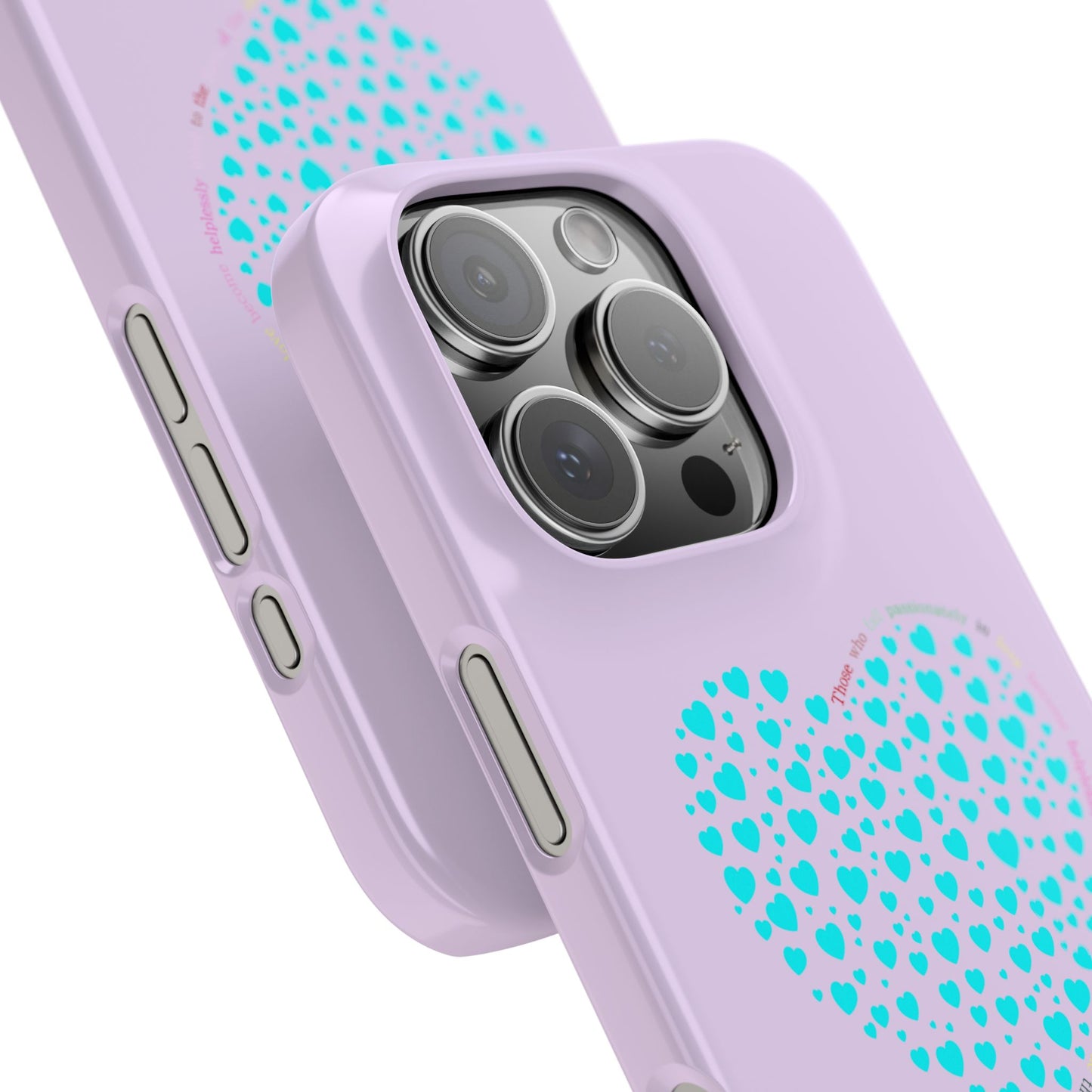 Funda delgada Mint Heart para iPhone