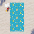 Ocean Blue Pineapple Tropical Pattern 100% Polyester Boho Beach Cloth