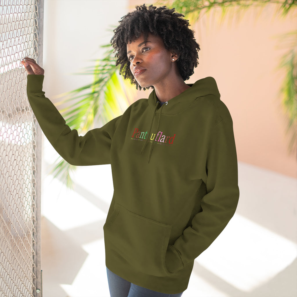 Old Money Aesthetic Premium Hoodie - Pantouflard Colorful Logo (Lane Seven 3-End Fleece)