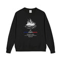 Old Money Nautical Heritage Crewneck - The Last Drift II (Paris Aesthetic Garment-Dyed Sweatshirt)