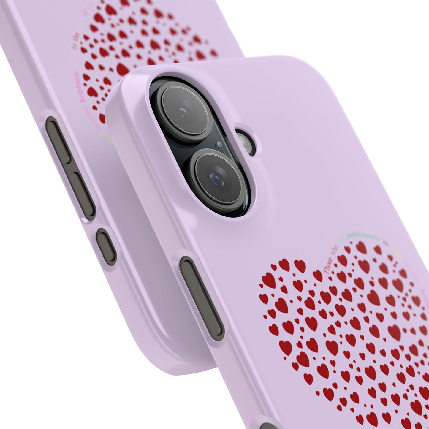 Funda delgada Red Heart para iPhone