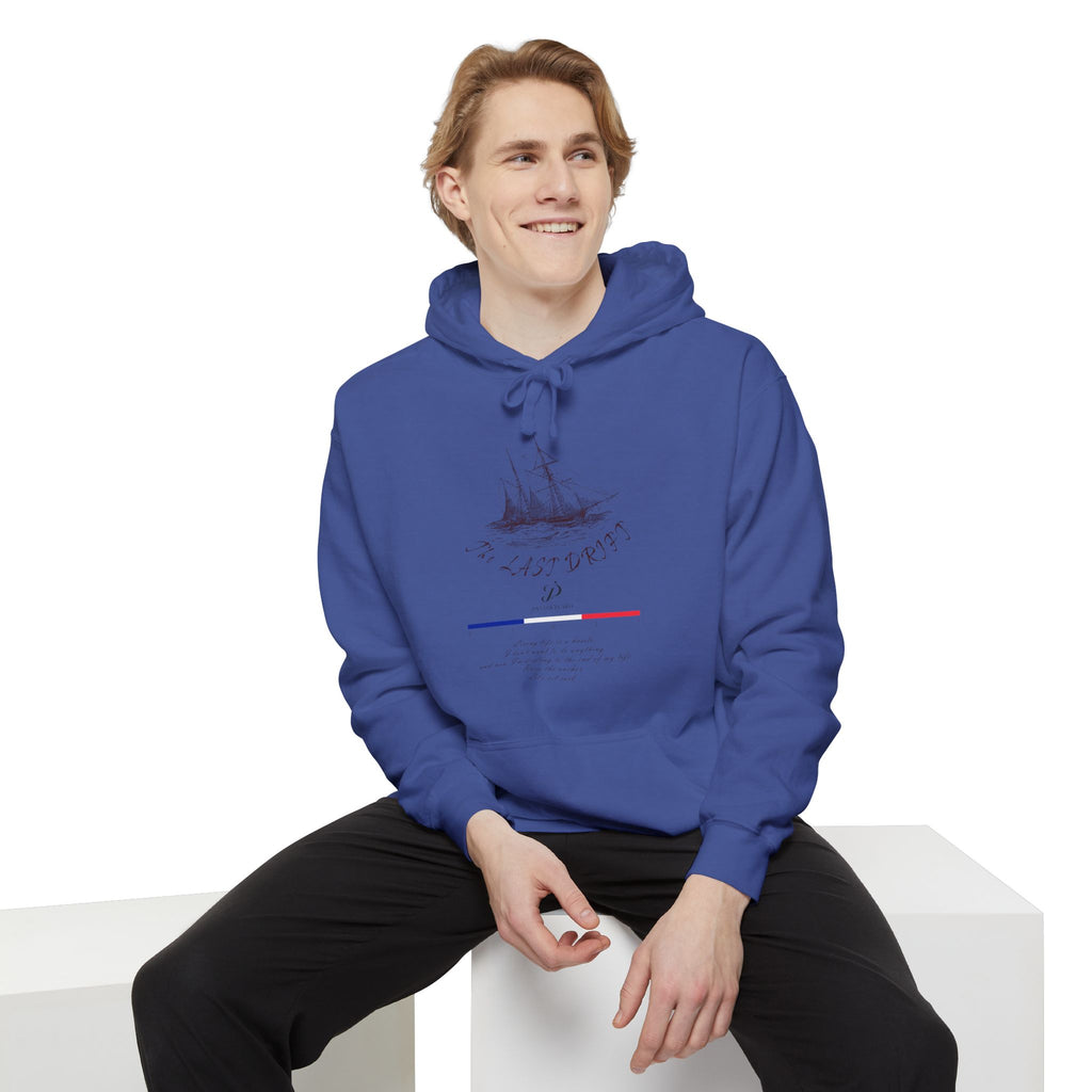 Old Money Nautical Heritage Hoodie - The Last Drift I (9.5oz Garment-Dyed Fleece)