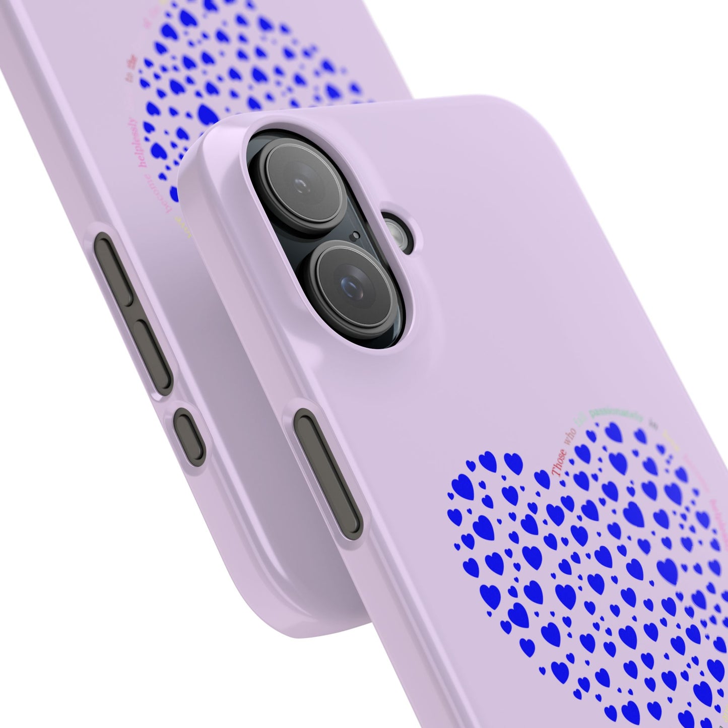 Funda delgada para iPhone Blue Heart