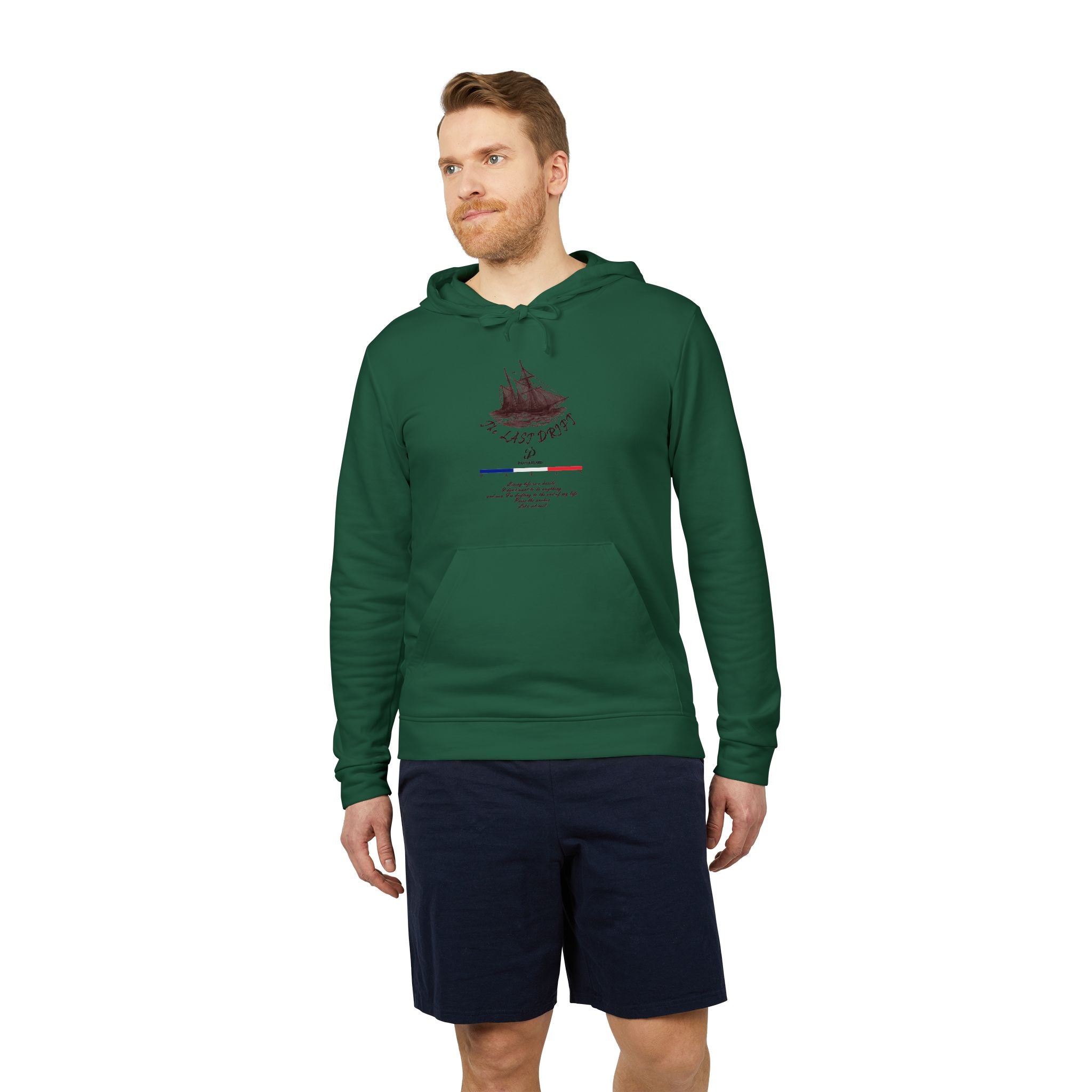 Old Money Yacht Club Hoodie - The Last Drift I (Authentic Adidas Sporty Rich Fleece)