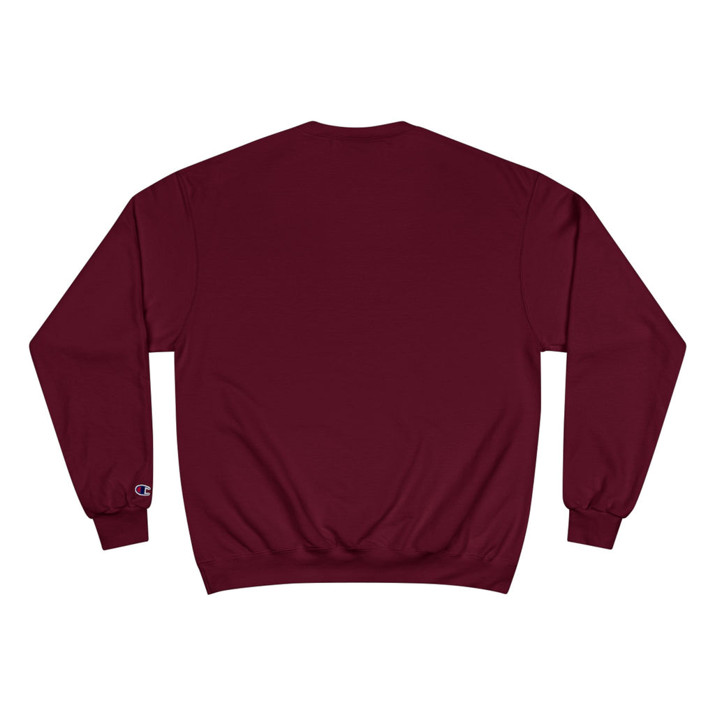 Old Money Equestrian Champion Crewneck - Royal Burgundy Carriage (Authentic Varsity Heritage)