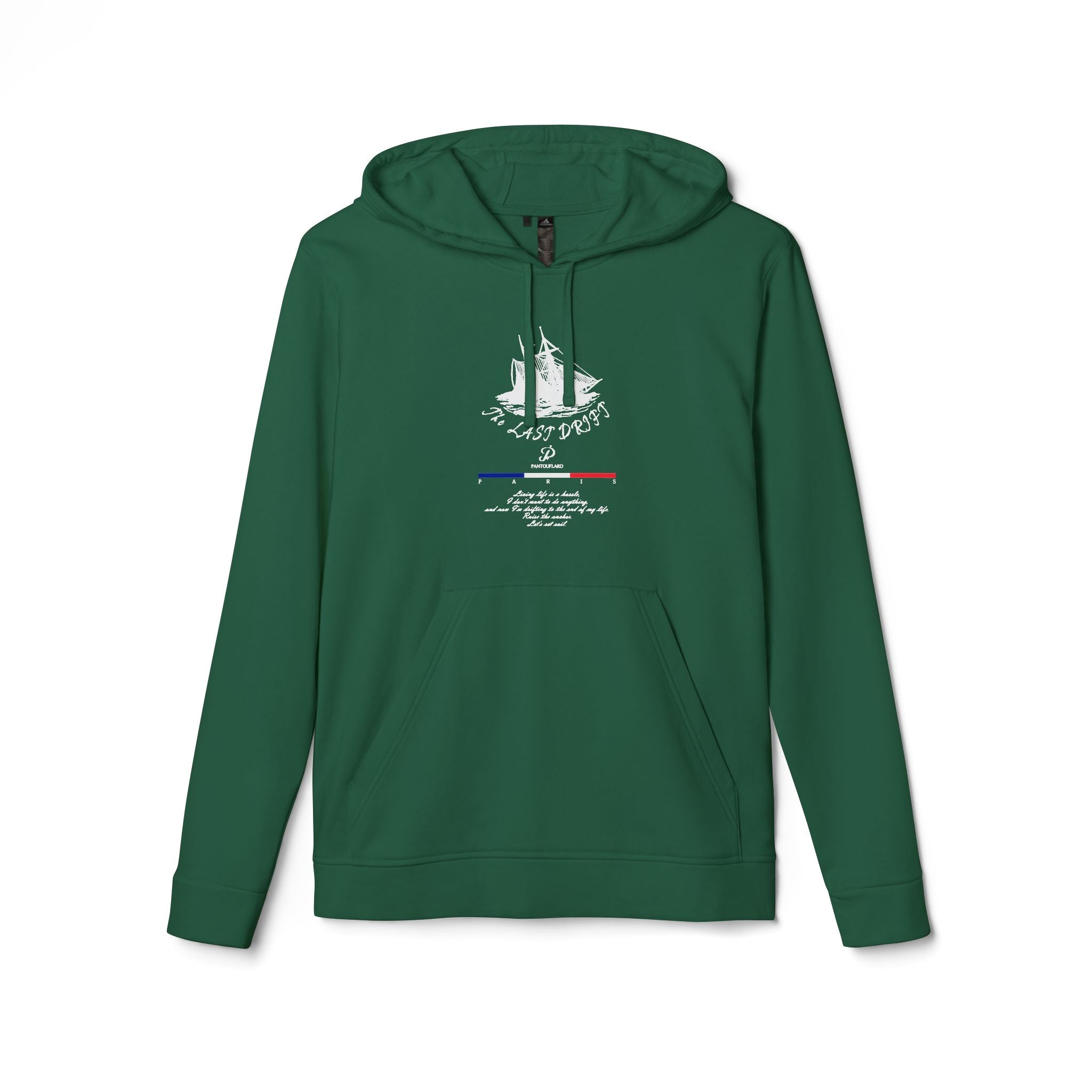 Old Money Yacht Club Hoodie - The Last Drift II (Authentic Adidas Sporty Rich Fleece)