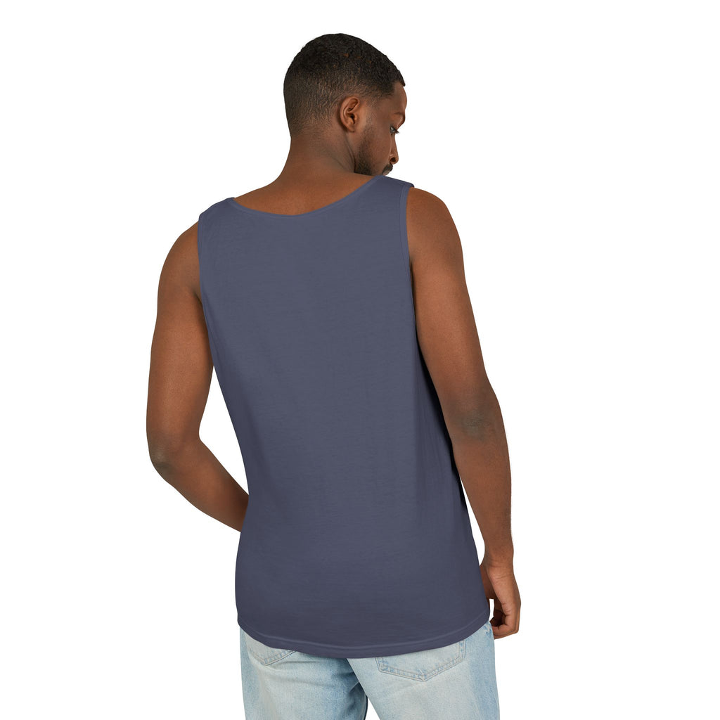 Unisex White Last Drift Cotton Garment-Dyed Tank Top