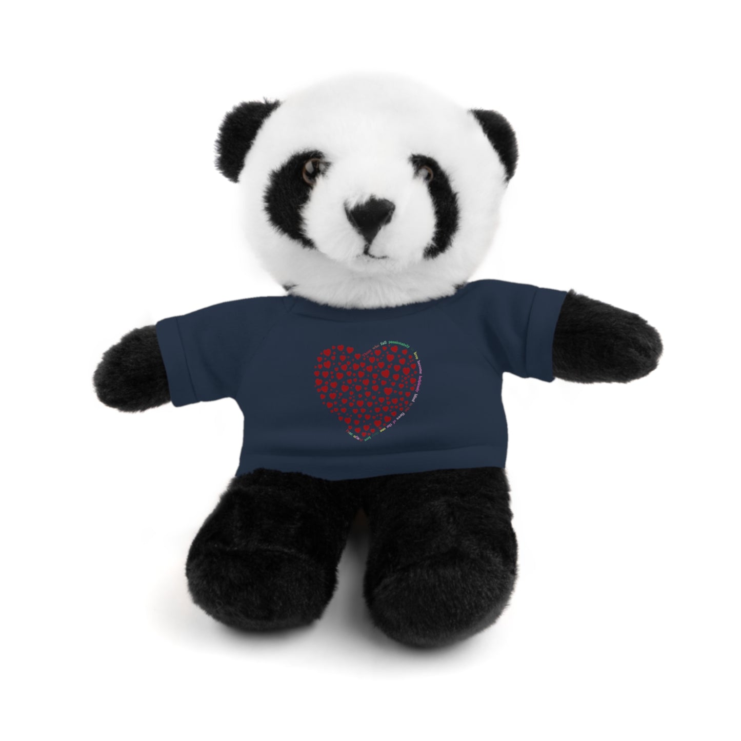 Personalized Stuffed Animal with Red Heart T-Shirt