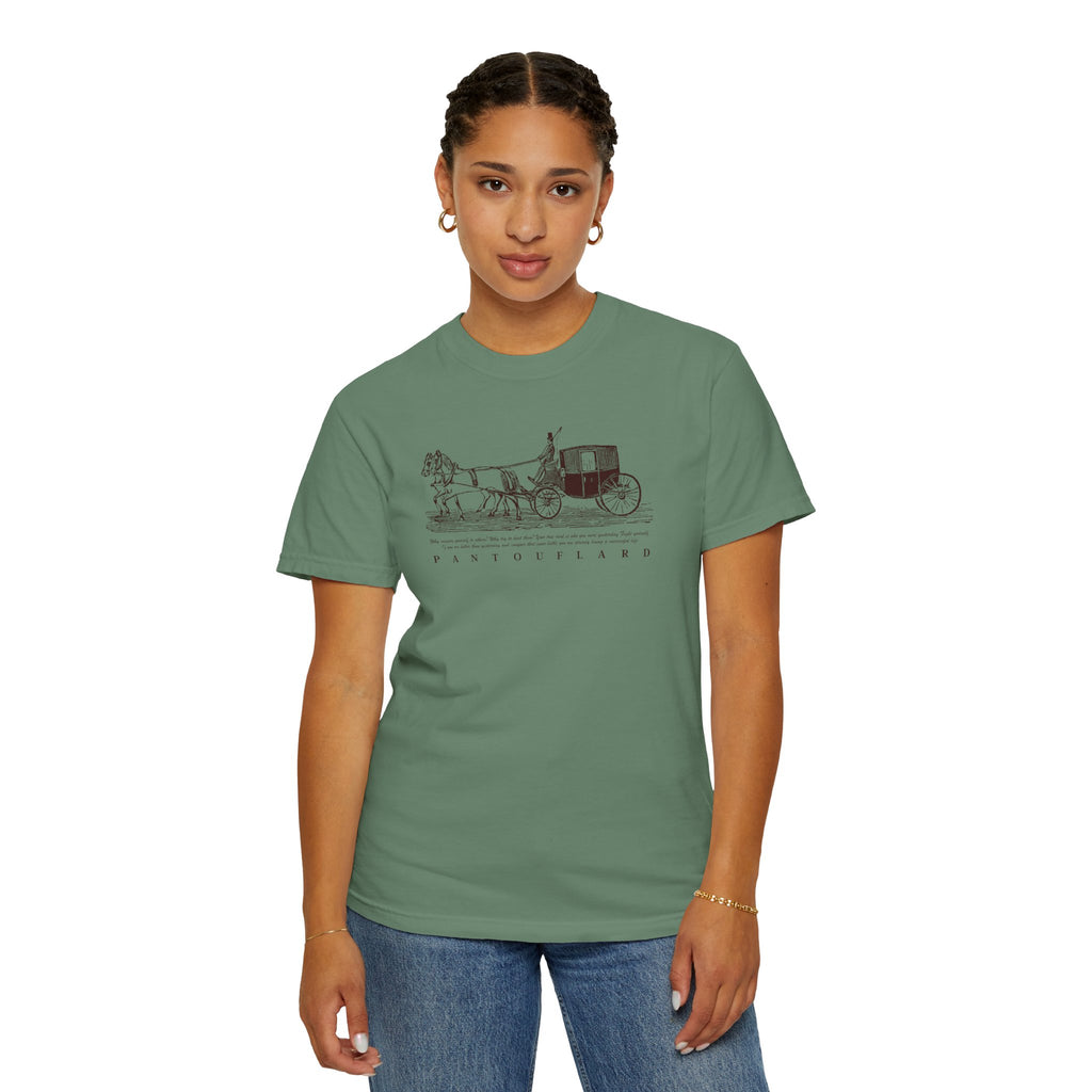 Unisex Burnt Orange Vintage Horse Carriage 100% Cotton T-shirt