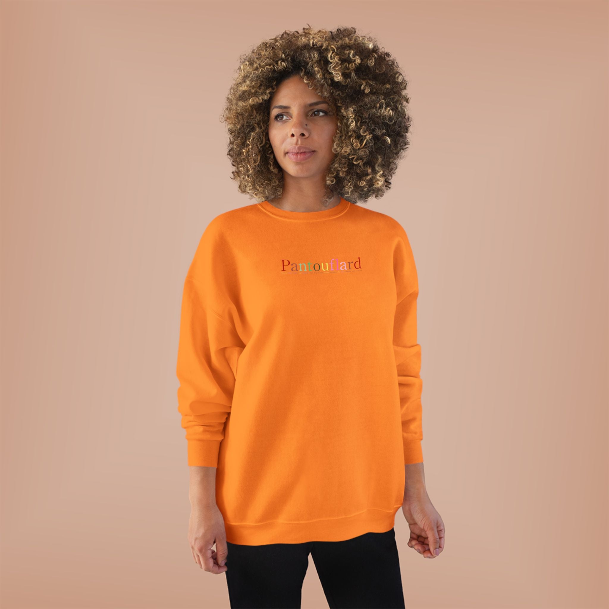 Sustainable Typography Crewneck - Hanes EcoSmart Fleece Sweatshirt