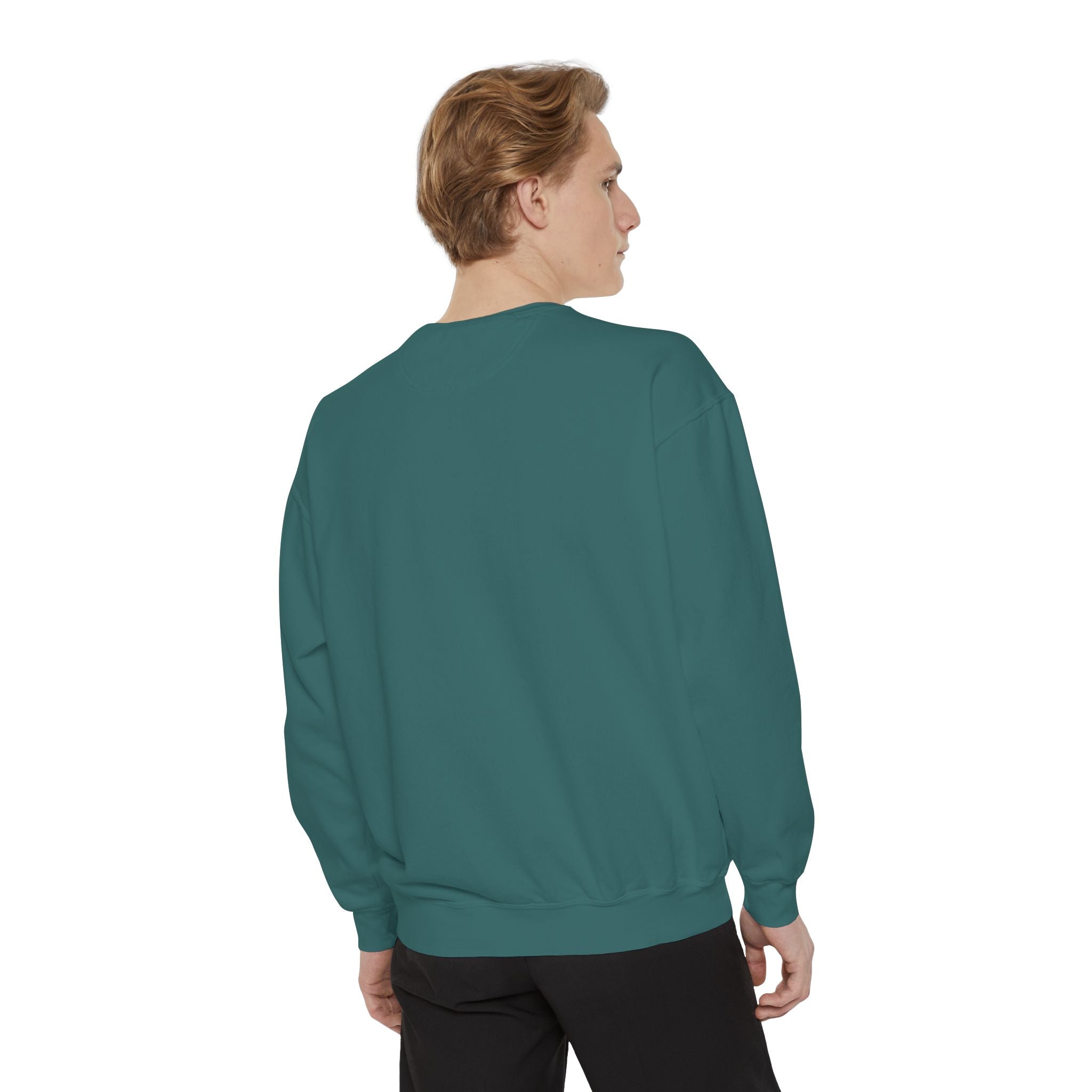 Unisex White Vintage Ship Graphic Cotton Blend Sweatshirt