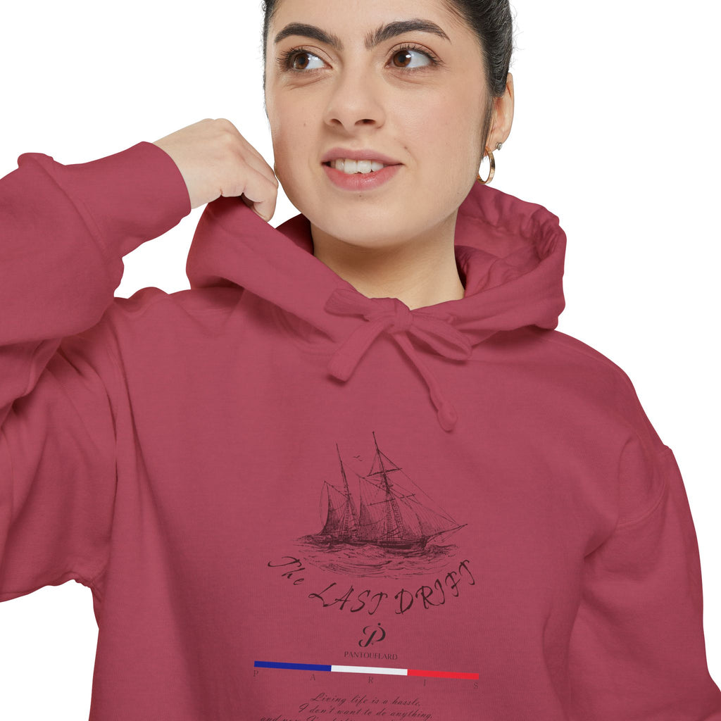 Old Money Nautical Heritage Hoodie - The Last Drift I (9.5oz Garment-Dyed Fleece)