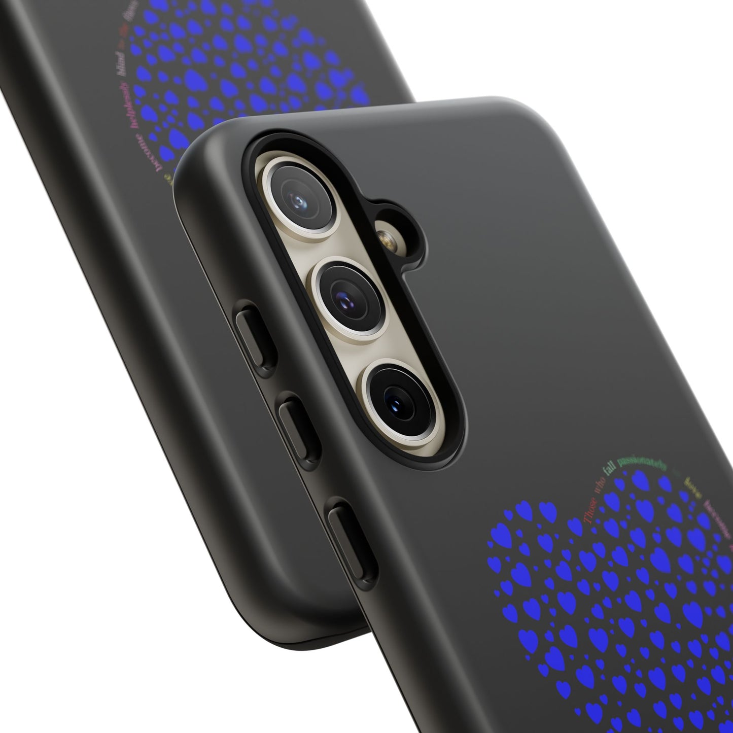 Fundas de corazón azul para teléfonos iPhone, Galaxy, Google Pixel (54 tipos)