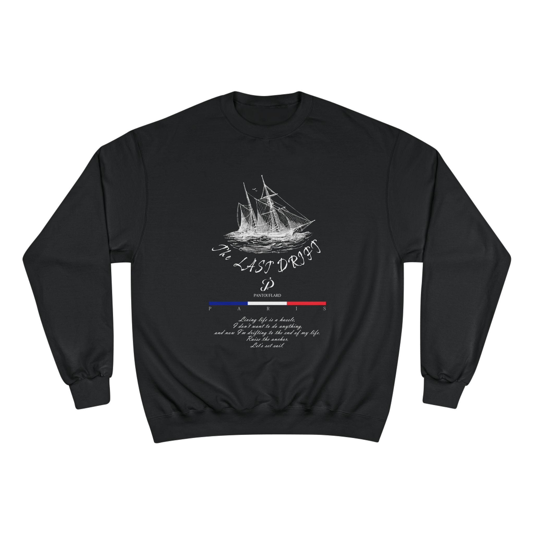 Old Money Nautical Champion Crewneck - The Last Drift II (Paris Streetwear Aesthetic)