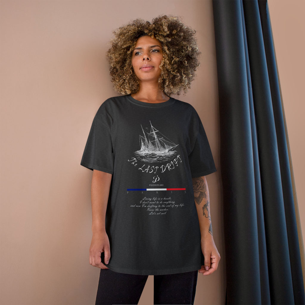 Champion Unisex Black Last Drift Cotton T-Shirt