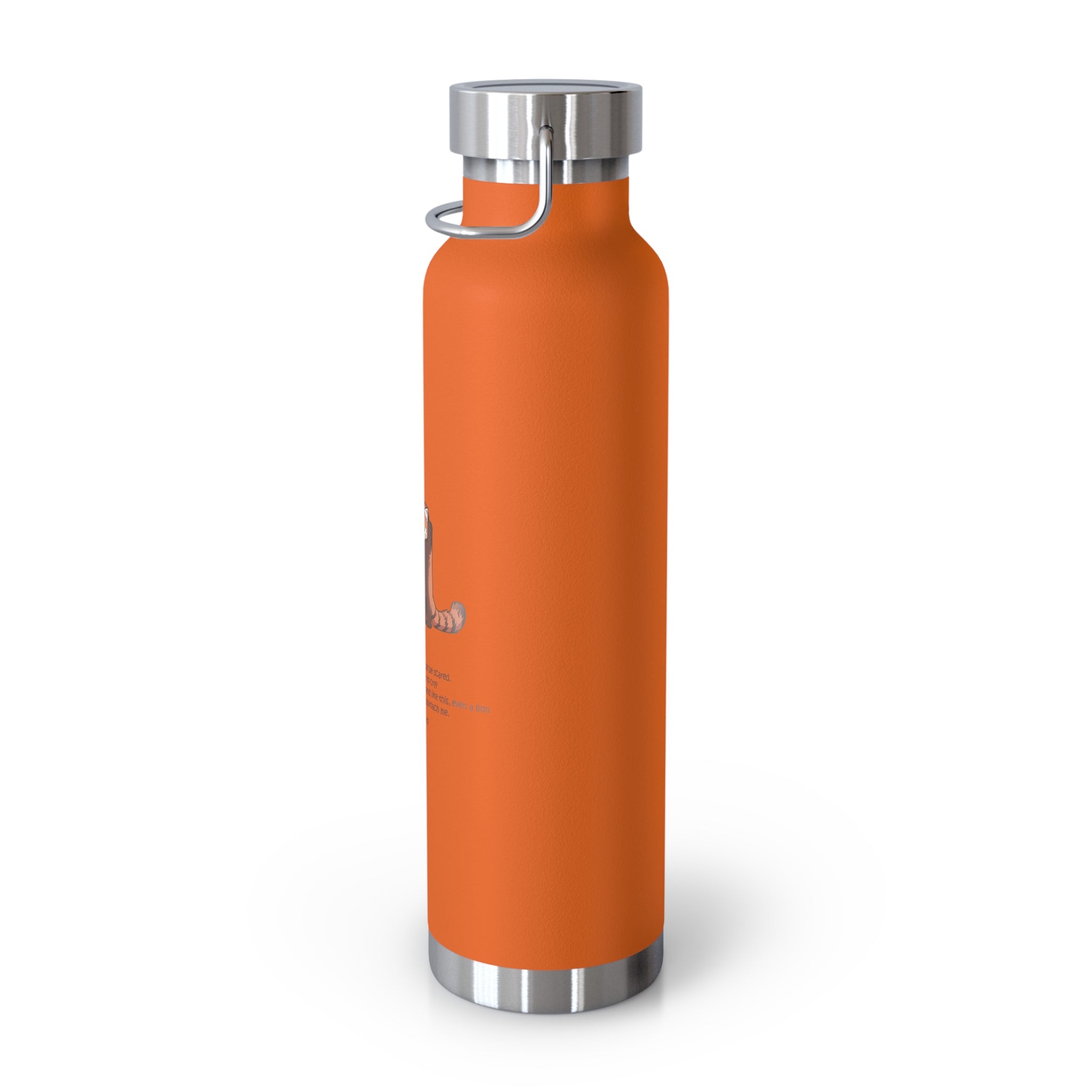 Cyan Blue Cute Standing Red Pandas Quote 22oz Copper Vacuum Insulated Bottle