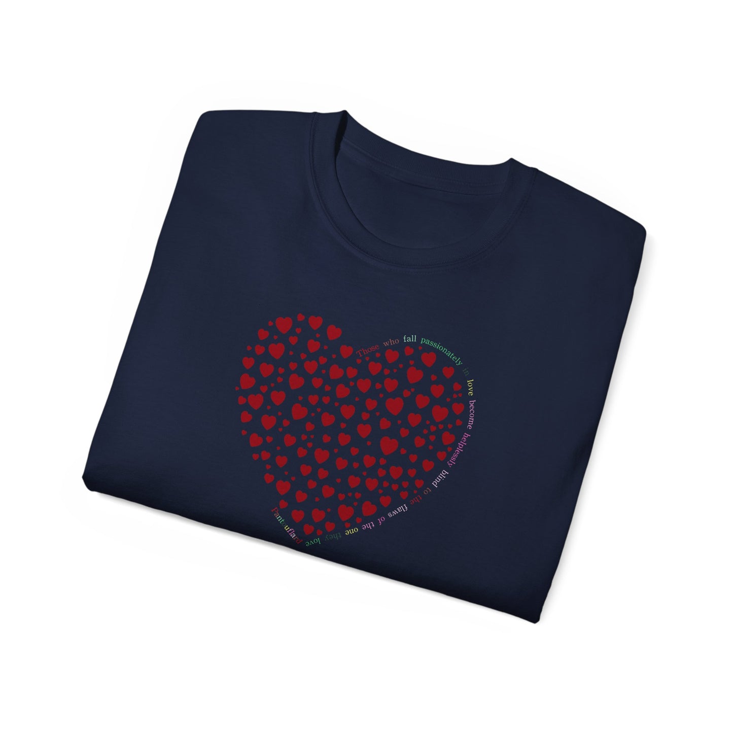 Red Heart Unisex Kurzarm-T-Shirt