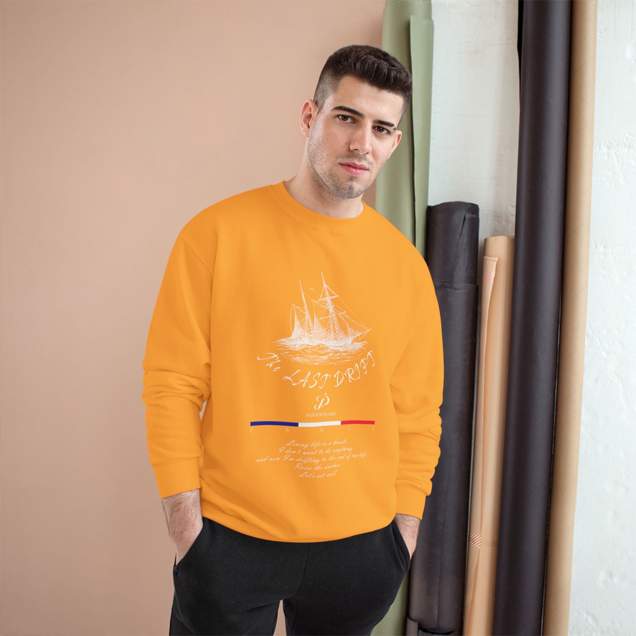 Old Money Nautical Champion Crewneck - The Last Drift II (Paris Streetwear Aesthetic)