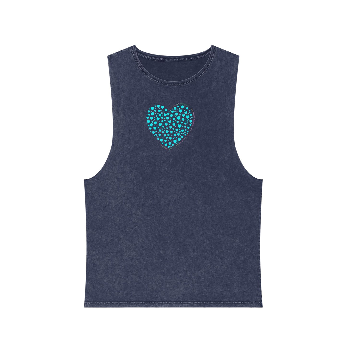 Unisex Casual Tank Top (Mint Heart)