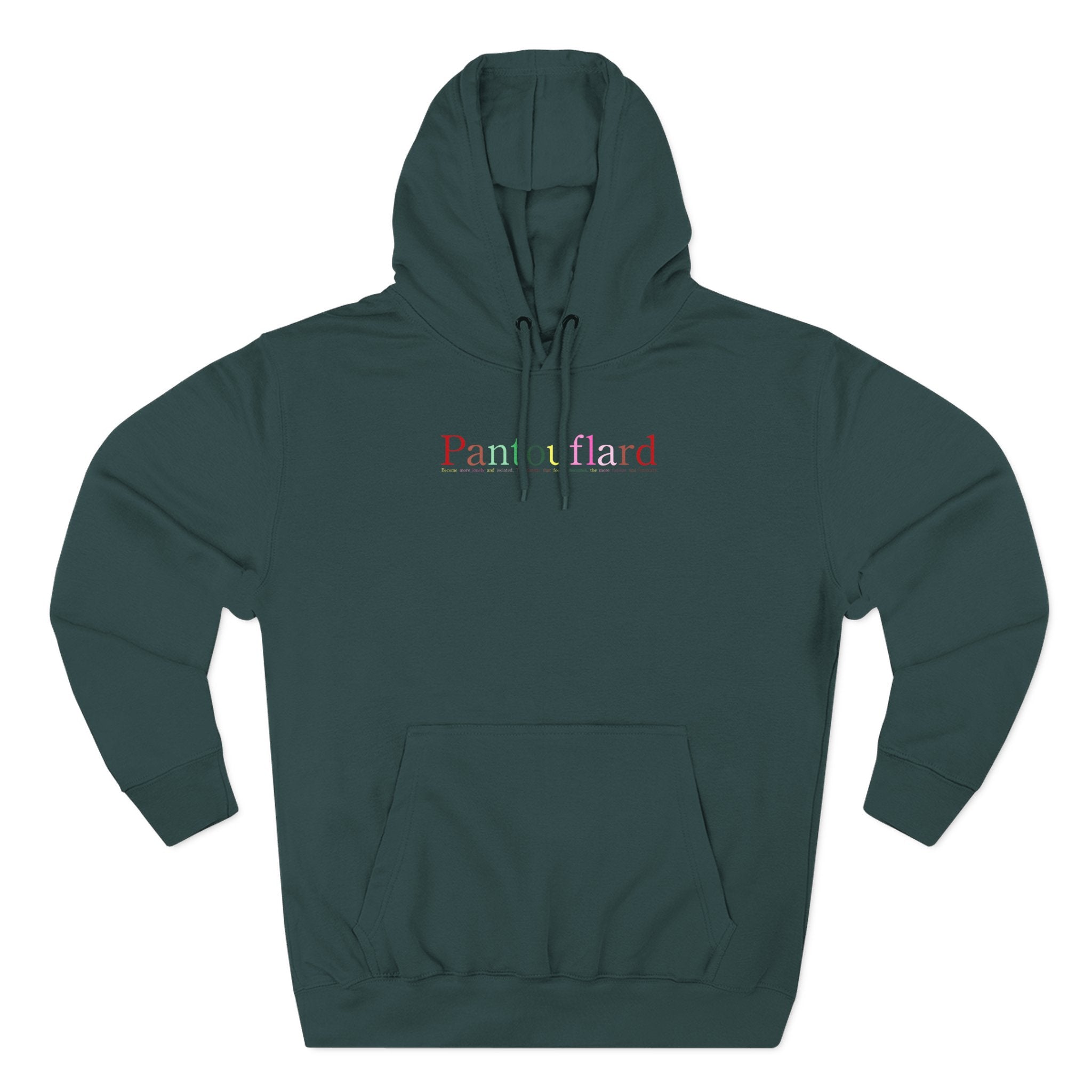 Old Money Aesthetic Premium Hoodie - Pantouflard Colorful Logo (Lane Seven 3-End Fleece)