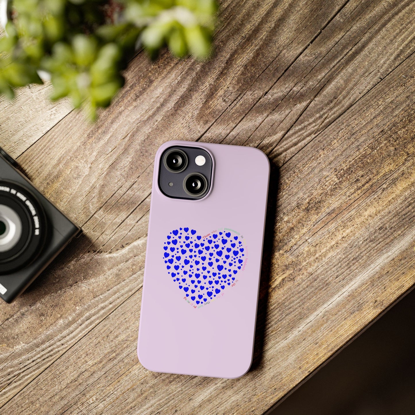 Funda delgada para iPhone Blue Heart