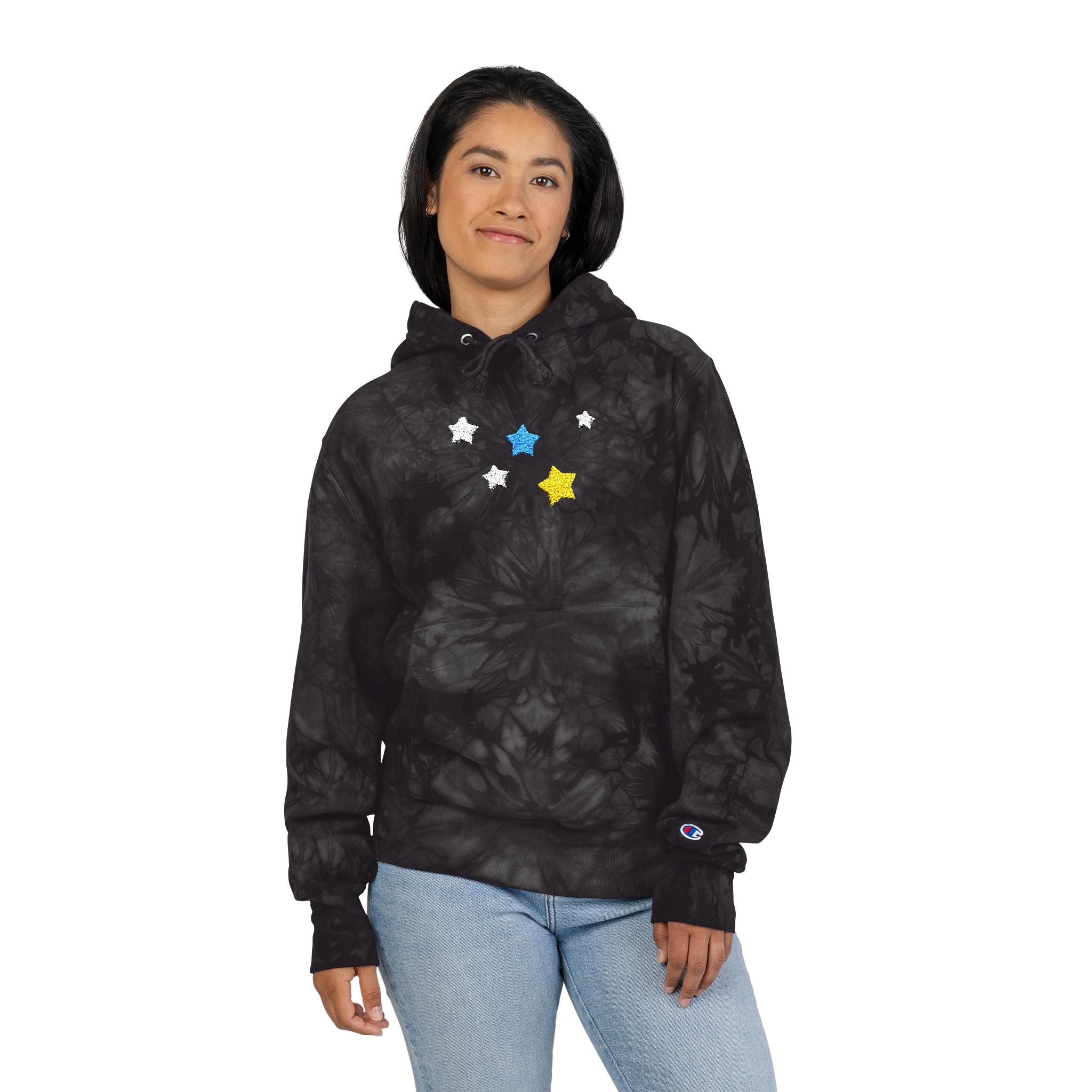 Champion Cassiopeia Constellation Tie-Dye Hoodie - W-Shape Reverse Weave Pullover