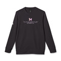 Unisex Navy Blue Floral Butterfly Spring Quote BCI Cotton Adidas Sweatshirt