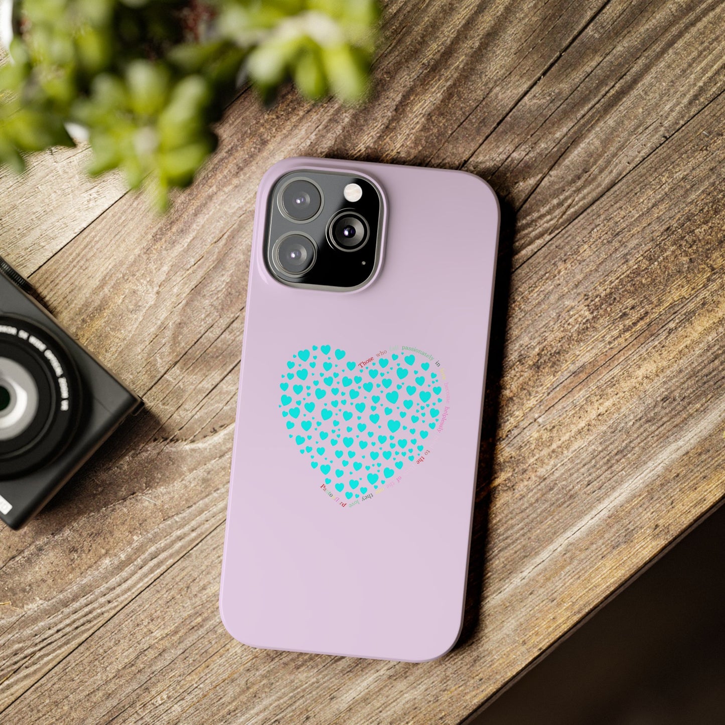 Funda delgada Mint Heart para iPhone