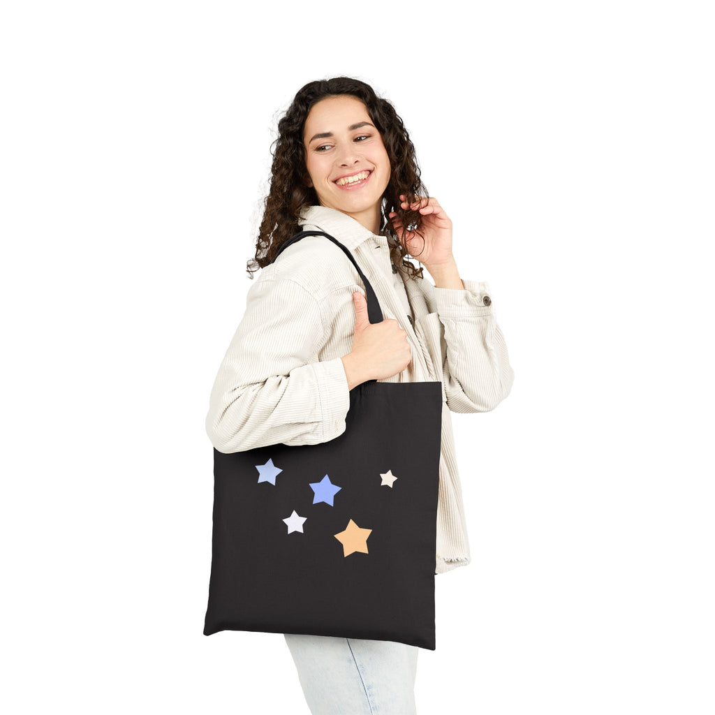 Cassiopeia Star Print Cotton Canvas Tote Bag
