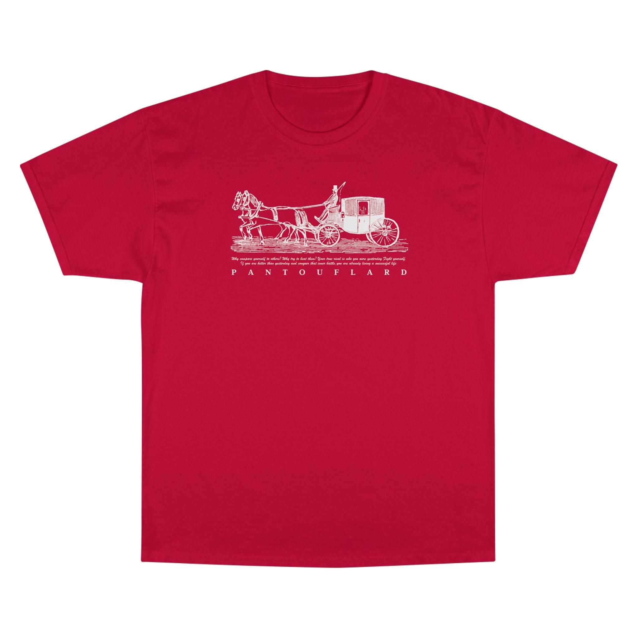 Unisex Charcoal Champion Vintage Carriage 100% Cotton T-Shirt