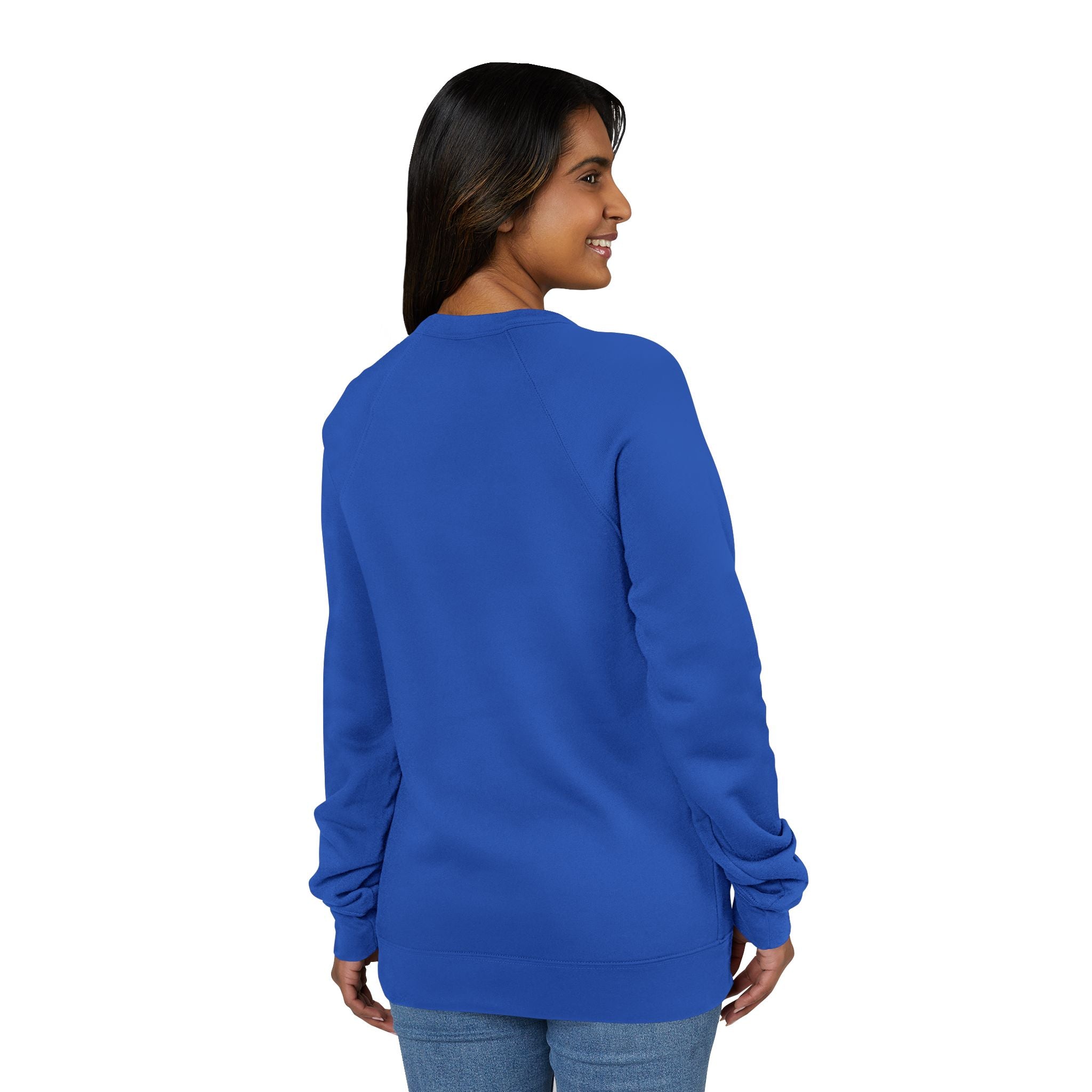 Unisex Old Money Aesthetic Raglan Sweatshirt - Colorful Logo (Premium Sponge Fleece)