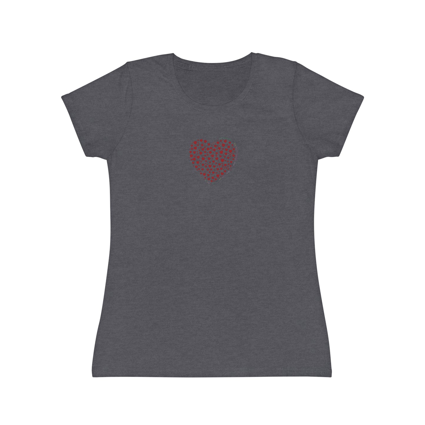 Slim fit Women's T-Shirt (Red Heart)