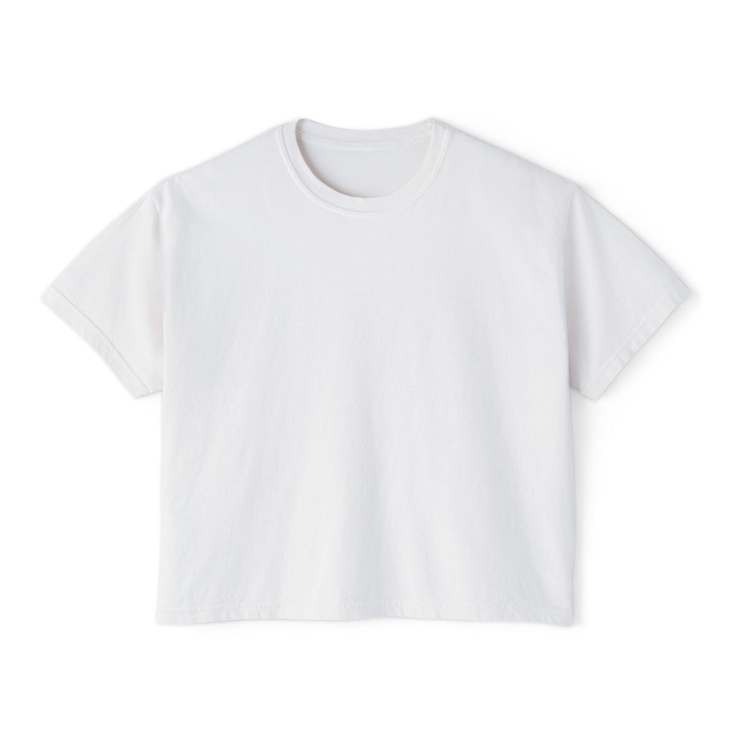 Women's White Pantouflard Carriage Cotton Boxy Tee
